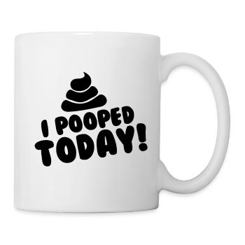 Ich habe heute - Tasse - Weiß - Rechts