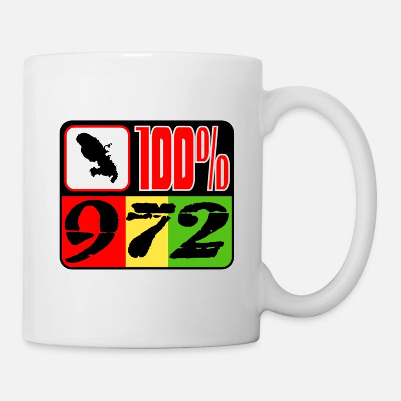 100% 972 Martinique - Mug blanc - blanc