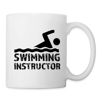 Schwimmlehrer Schwimmkurs Beruf Schwimmtrainer - Tasse - Weiß - Rechts
