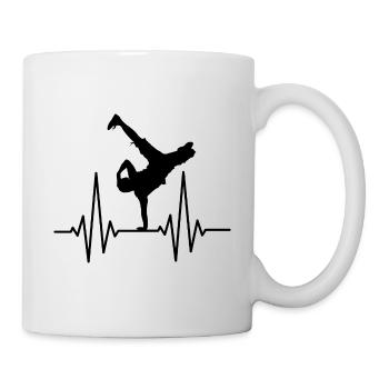 Breakdance Breakdancer Hip Hop Geschenk - Tasse - Weiß - Rechts