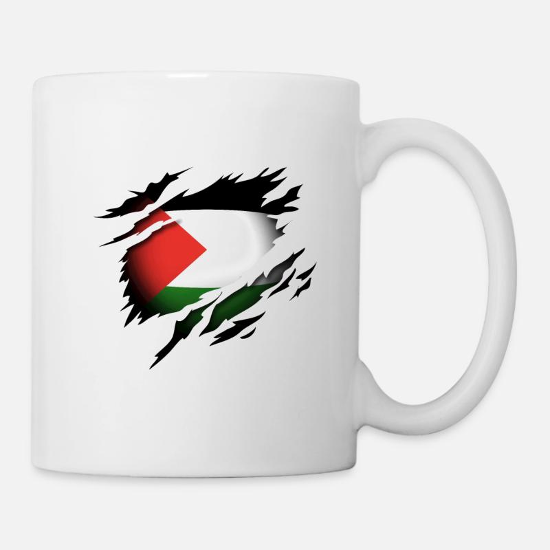 La Palestine dans l’âme - Mug blanc - blanc