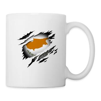Zypern im Herzen - Tasse - Weiß - Rechts