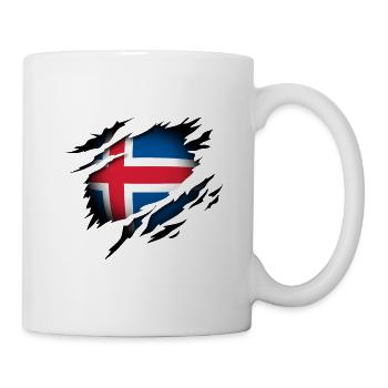 Iceland in the heart - Mug - white - Right