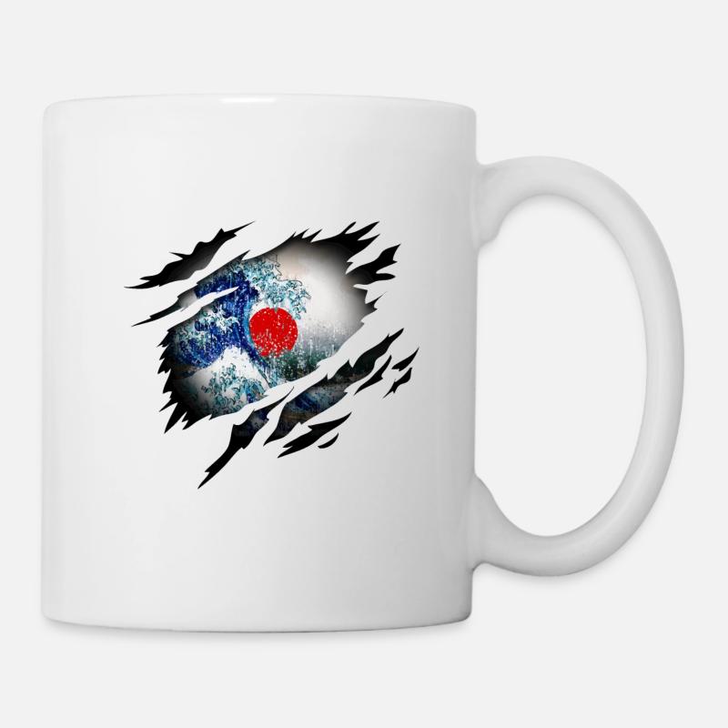 La Grande Vague du Japon dans l’âme - Mug blanc - blanc