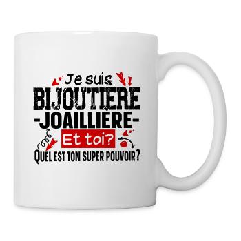 Bijoutière Joaillière Métier Bijoux Bijou - Mug blanc - blanc - Droite
