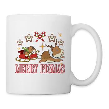Merry Pigmas for a guinea pig lover - Mug - white - Right