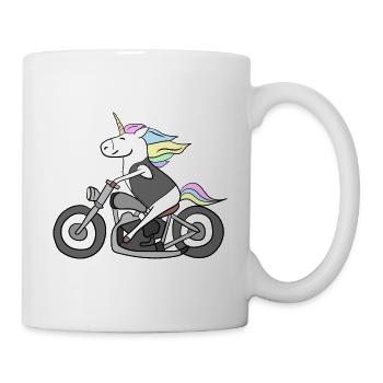 Unicorn motorbike - Mug - white - Right