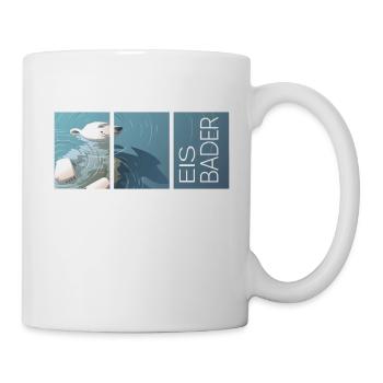 ice bather winter bather cold winter swimmer polar bear - Mug - white - Right