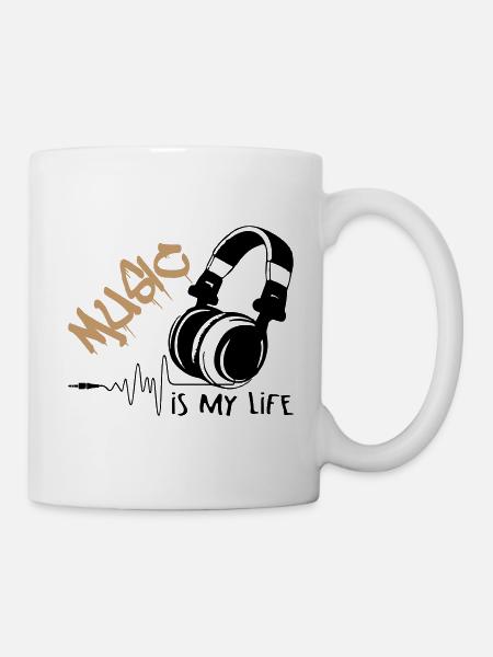 La musique est ma vie - Mug blanc - blanc