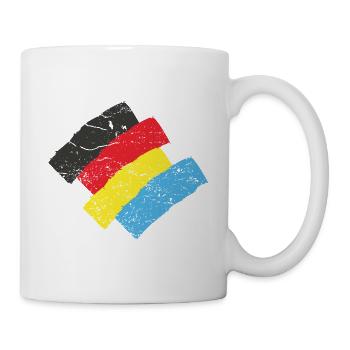 Allemagne Ukraine Solidarité - Mug blanc - blanc - Droite