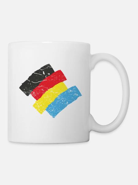 Germany Ukraine Solidarität - Tasse - Weiß