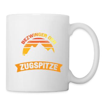 Zugspitze Berge Bergsteiger Klettern - Tasse - Weiß - Rechts