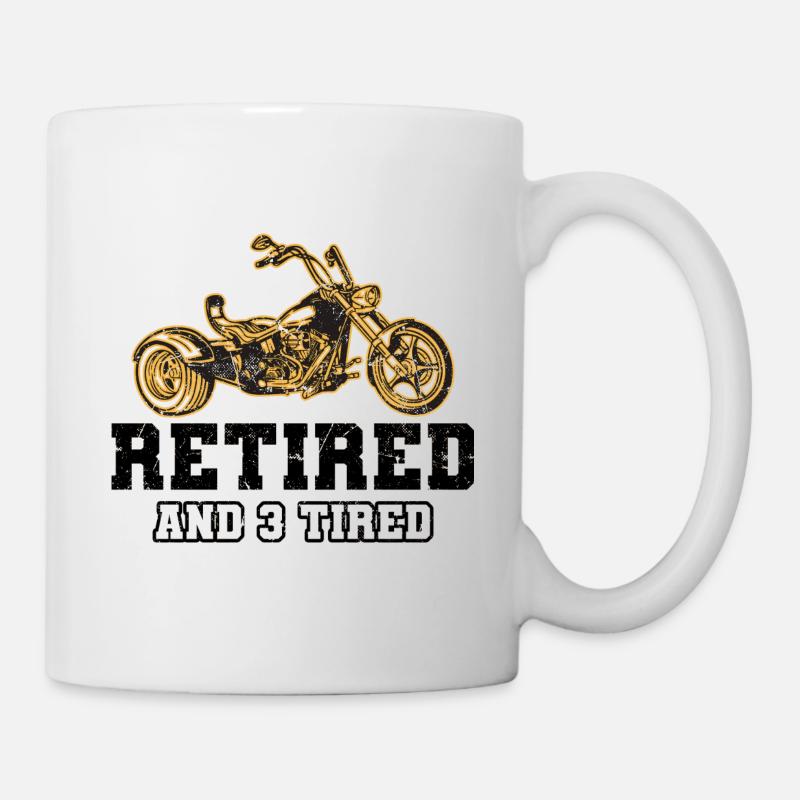Trike Sprüche | Triker Trikes Motorrad Geschenke - Tasse - Weiß