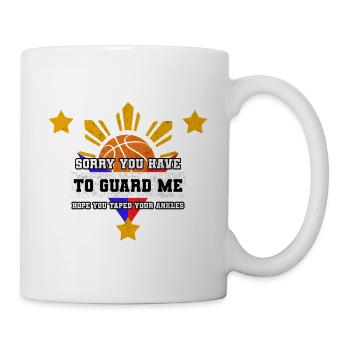 Philippines Filipino Flag Basketball I Gift - Mug - white - Right