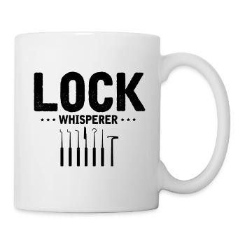 Schloss Flüsterer Locking Technician Design - Mug - white - Right