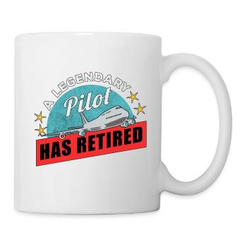 Airplane Pilot Fly Pension Stopped I Gift - Mug - white - Right