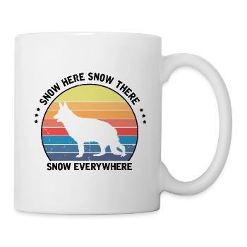 Militär Design Polizei Hund Deutscher Schäfer - Tasse - Weiß - Rechts