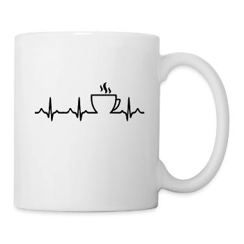 Coffee heartbeat - Mug - white - Right