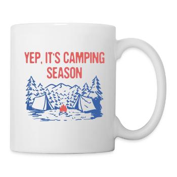 Yep It's Camping Season Summer Camper Tropical - Tasse - Weiß - Rechts