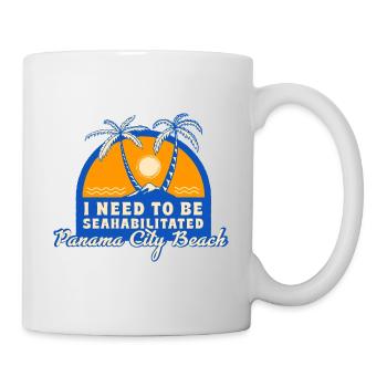 I Need To Be Seahabilitated Panama City Beach - Mug - white - Right