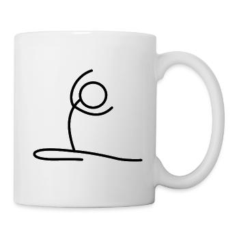 Yoga Exercises - Mug - white - Right