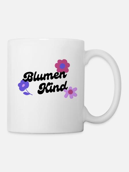 Blumen Kind - Tasse - Weiß