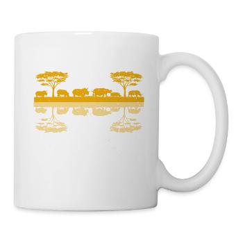 Safari Familienurlaub Design für Afrika Savanne - Tasse - Weiß - Rechts