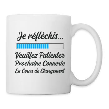 Prochaine connerie en Cours Cadeau Humour Original - Mug blanc - blanc - Droite