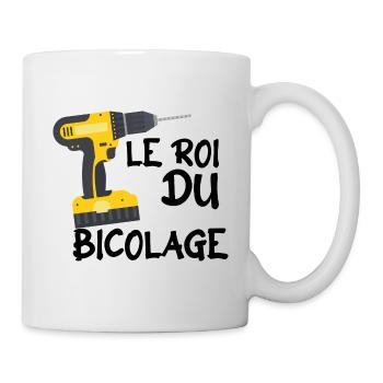 Le Roi Du Bricolage C'est Papy Bricoleur !! - Mug blanc - blanc - Droite