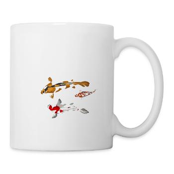 My Koi Teach Me How To Enjoy Life Awesome - Tasse - Weiß - Rechts