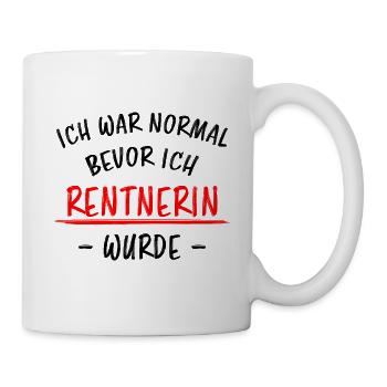 Rentnerin Lustig Spruch Ruhestand Rente Geschenk - Tasse - Weiß - Rechts