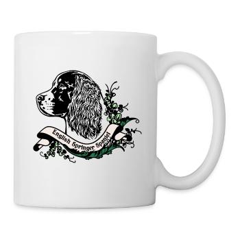 Springer Spaniel Anno 1900 - Tasse - Weiß - Rechts