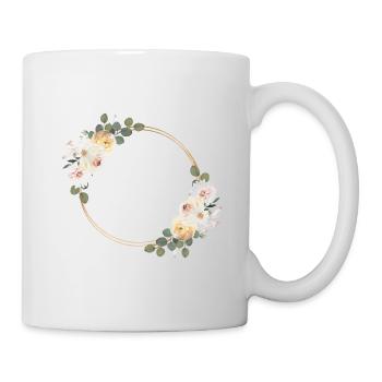 Spring Floral Circle customizable - Mug - white - Right