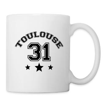 Toulouse 31 ma couille - Mug blanc - blanc - Droite