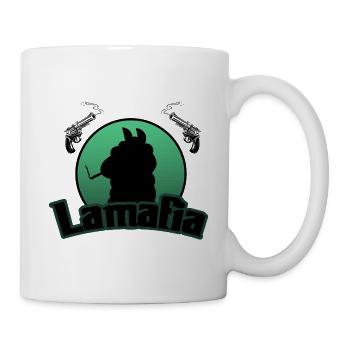 Lamafia (Lama-fia/La Mafia) - Mug blanc - blanc - Droite