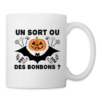 Happy Halloween un sort ou - jour de Halloween - Mug blanc - blanc - Droite