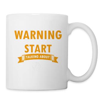 Avertissement peut spontanément commencer à parler de golf - Mug blanc - blanc - Droite