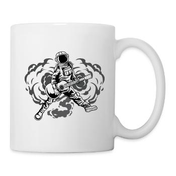 Astronaut -Acoustic Guitar Punk Gift - Mug - white - Right