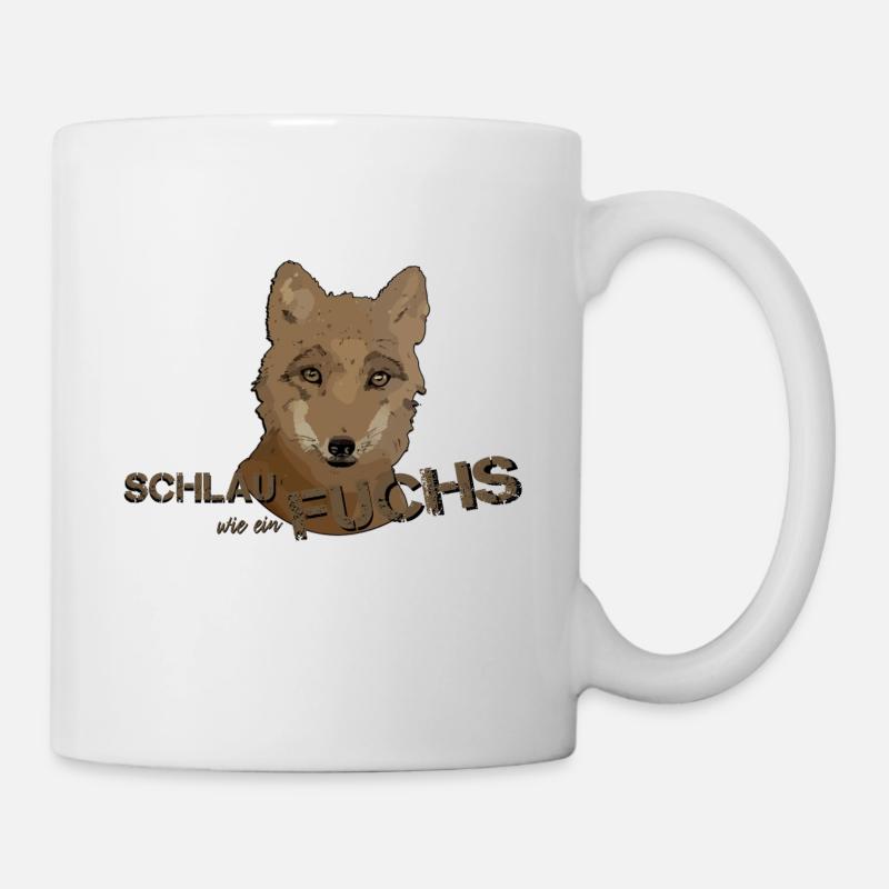 Fuchs schlauer Fuchs schlau schlauer wie ein Fuchs - Tasse - Weiß