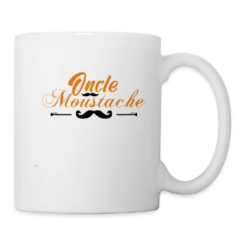 oncle moustache, Idée cadeau d'élégance. - Mug blanc - blanc - Droite