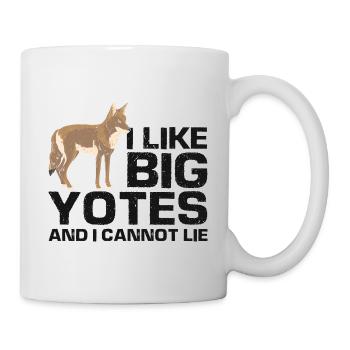 Conception de coyote pour les réacteurs de coyote - Mug blanc - blanc - Droite