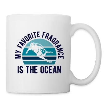 Apnoetaucher Freitaucher Taucher - Tasse - Weiß - Rechts