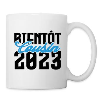 Cadeau Annonce grossesse bientôt Cousin 2023. - Mug blanc - blanc - Droite