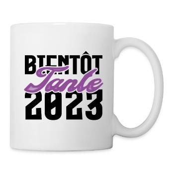 Cadeau Annonce grossesse bientôt Tante 2023. tata. - Mug blanc - blanc - Droite