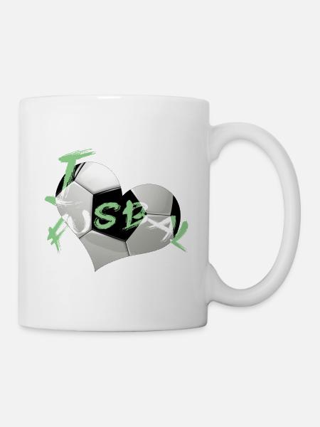 Ich liebe Fußball 2022 - Tasse - Weiß