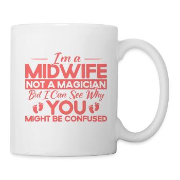 Sage-femme obstétricienne LD Work Gift - Mug blanc - blanc - Droite