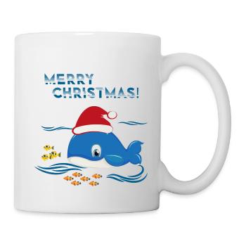 Noël Baleine Mer Océan - Mug blanc - blanc - Droite