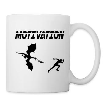 motivation sport running humor dragon - Mug - white - Right