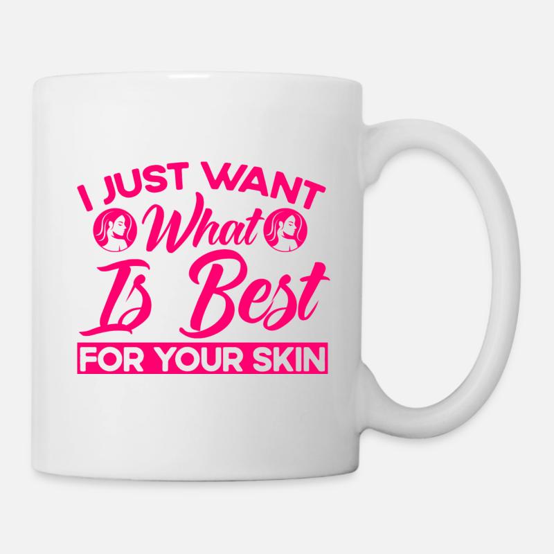 Traitement facial esthéticienne Geschen - Mug blanc - blanc