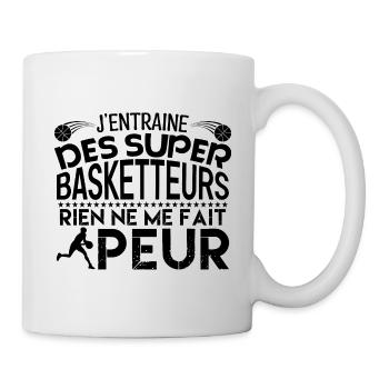 Basketball coach Cadeau coach Basketball - Mug blanc - blanc - Droite